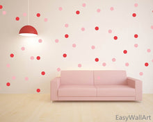 Load image into Gallery viewer, 24pcs Rainbow  confetti Polka Dots  Wall Stickers
