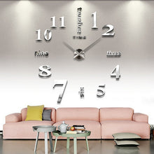 Load image into Gallery viewer, 3D Big Mirror Clock Wall Stickers