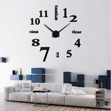 Load image into Gallery viewer, 3D Big Mirror Clock Wall Stickers