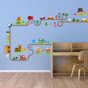Highway Track Wall Stickers