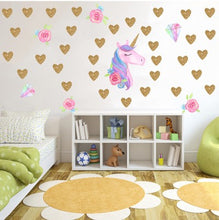 Load image into Gallery viewer, Cartoon Unicorn Star Wall Stickers