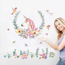 Load image into Gallery viewer, Cartoon Unicorn Star Wall Stickers