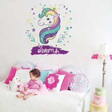 Load image into Gallery viewer, Cartoon Unicorn Star Wall Stickers