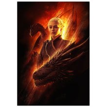 Load image into Gallery viewer, Game of Thrones  Daenerys &amp; Drogon Wall Pic